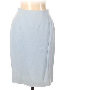Classic light blue office skirt